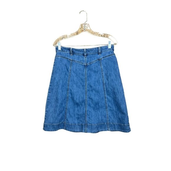 Chaps Women's Denim Mid Length Skirt - Picture 2 of 7